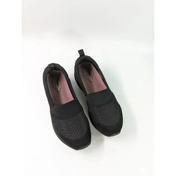 Easy Spirit Women's Twist Black Fabric Slip-On Sneakers Size 7 W (MSRP $69) - Picture 3 of 8